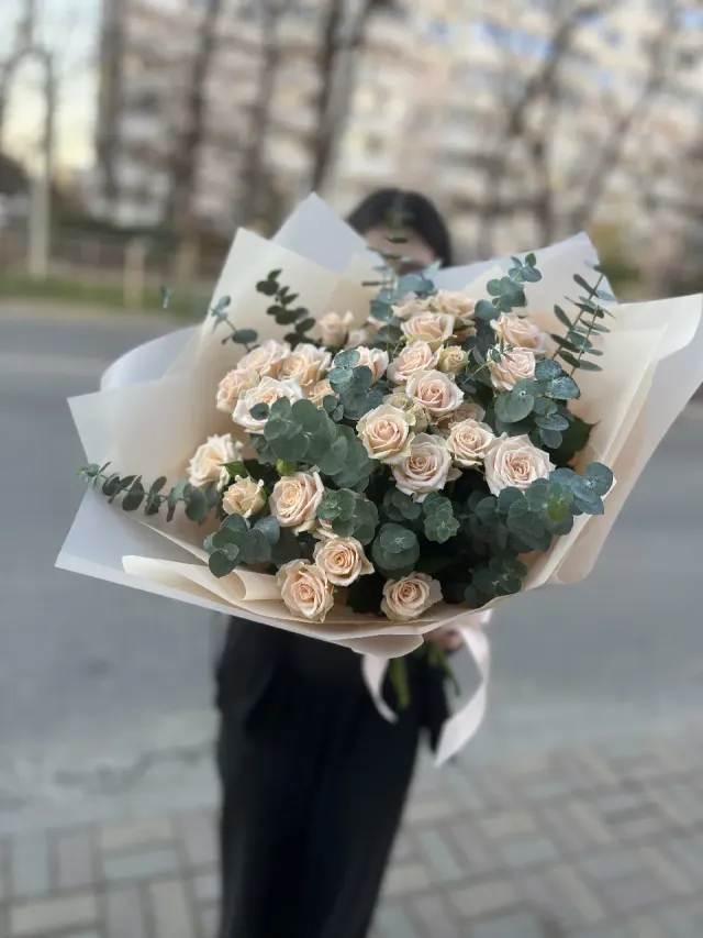 "букет из кустовых роз " – Фото 3