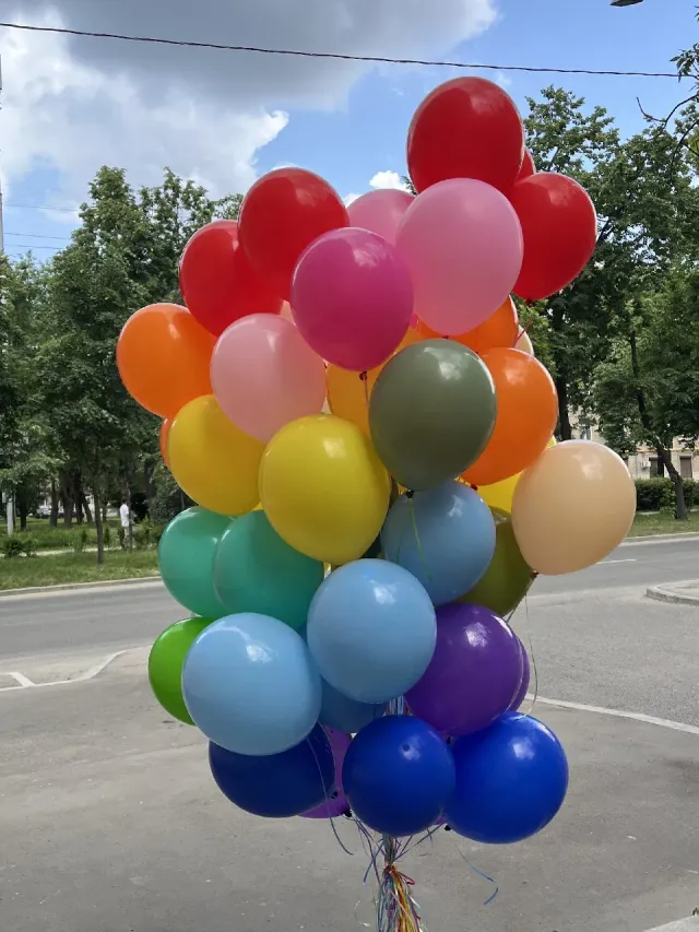 "Набор шаров с гелием № 643 - в потолок 50 шт ( аэродизайн )" – Фото 3