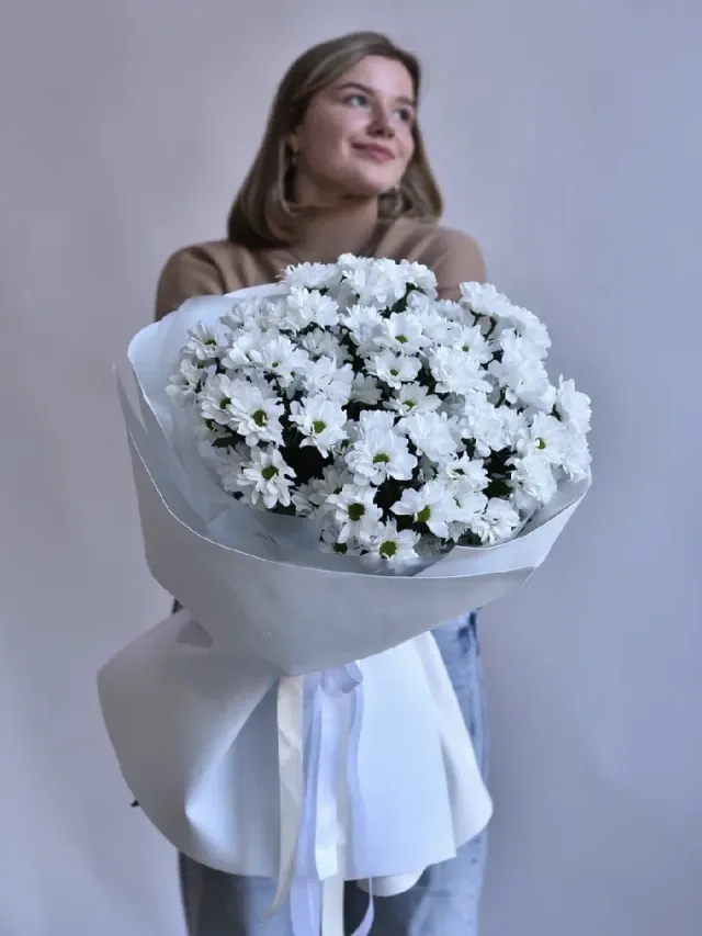 "Монобукет из хризантем" – Фото 1